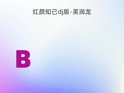 红颜知己dj版-吴润龙