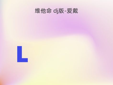 维他命 dj版-爱戴