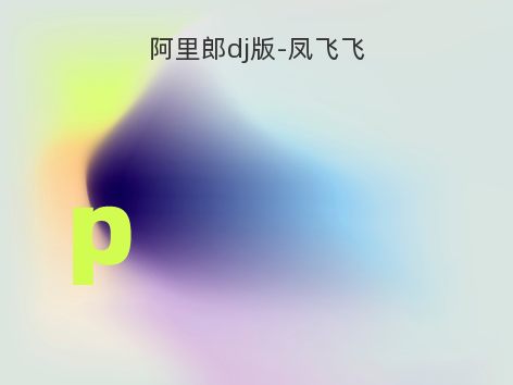 阿里郎dj版-凤飞飞