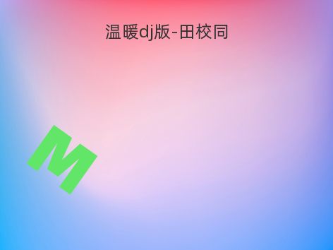 温暖dj版-田校同