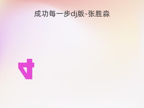 成功每一步dj版-张胜淼