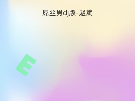 屌丝男dj版-赵斌