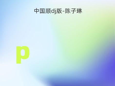 中国顺dj版-陈子琳