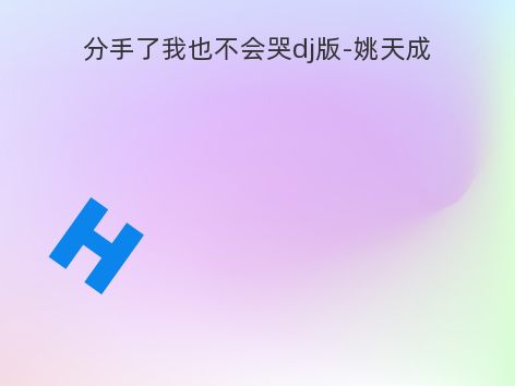 分手了我也不会哭dj版-姚天成