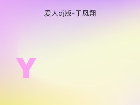 爱人dj版-于凤翔