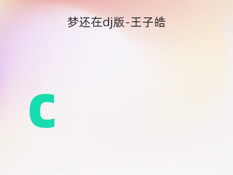 梦还在dj版-王子皓