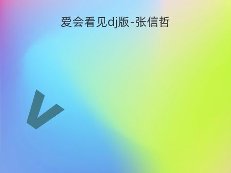 爱会看见dj版-张信哲