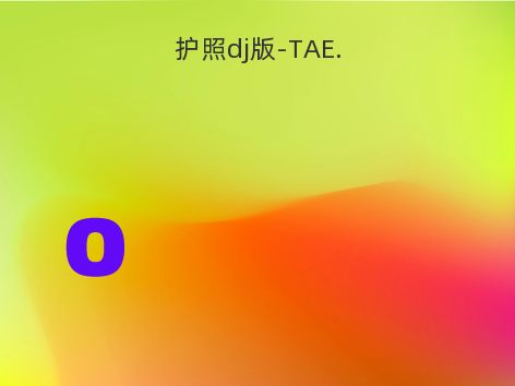 护照dj版-TAE.
