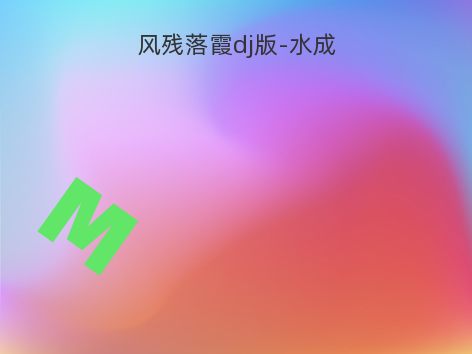 风残落霞dj版-水成