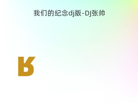 我们的纪念dj版-DJ张帅