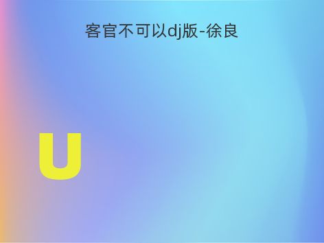 客官不可以dj版-徐良
