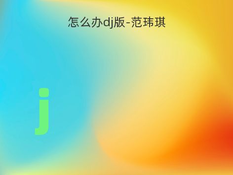 怎么办dj版-范玮琪
