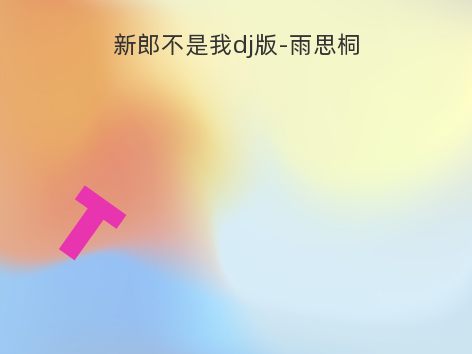 新郎不是我dj版-雨思桐