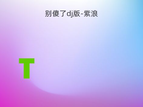 别傻了dj版-紫浪