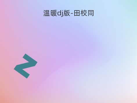 温暖dj版-田校同