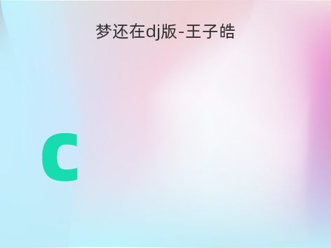 梦还在dj版-王子皓