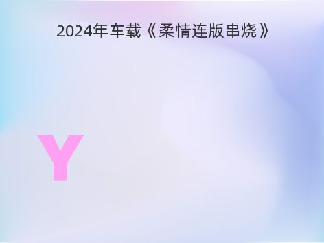 2024年车载《柔情连版串烧》