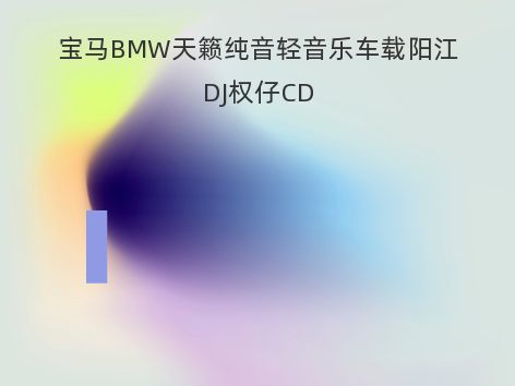 宝马BMW天籁纯音轻音乐车载阳江DJ权仔CD
